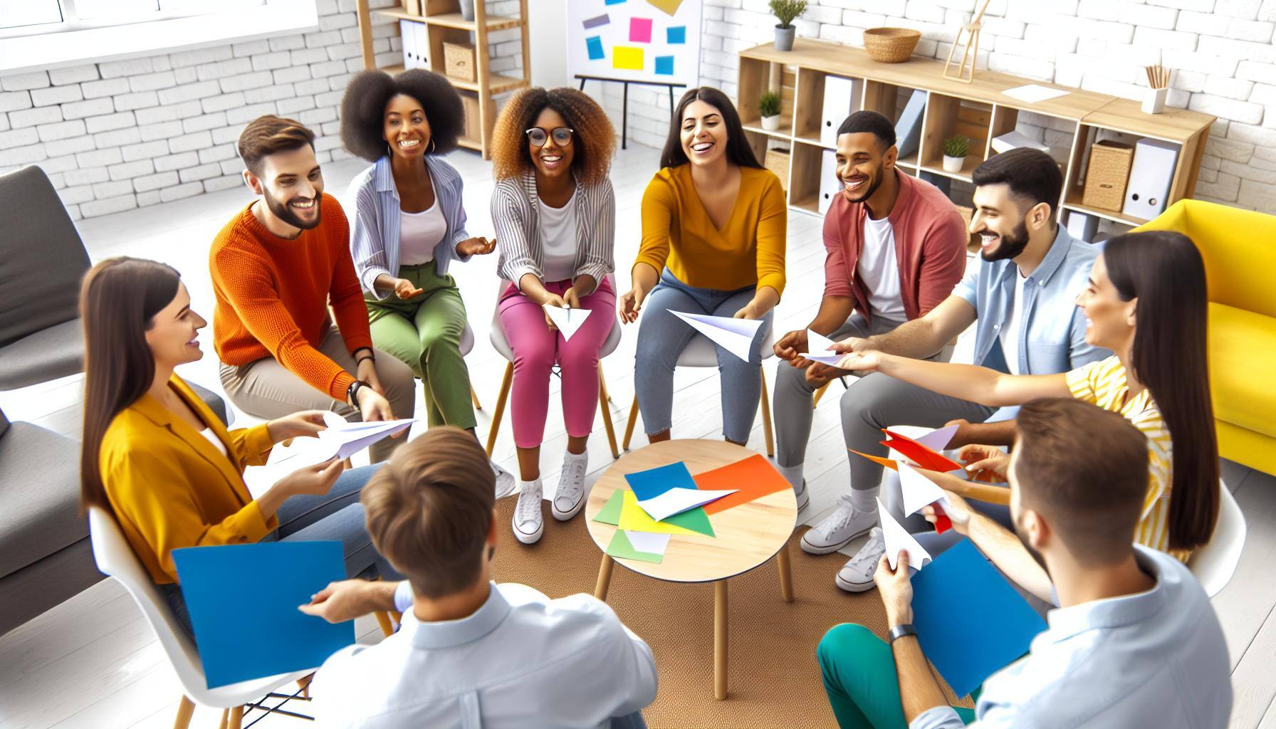 People sitting together 