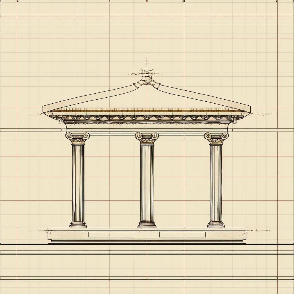 employee recognition framework: example with the temple metaphor. 