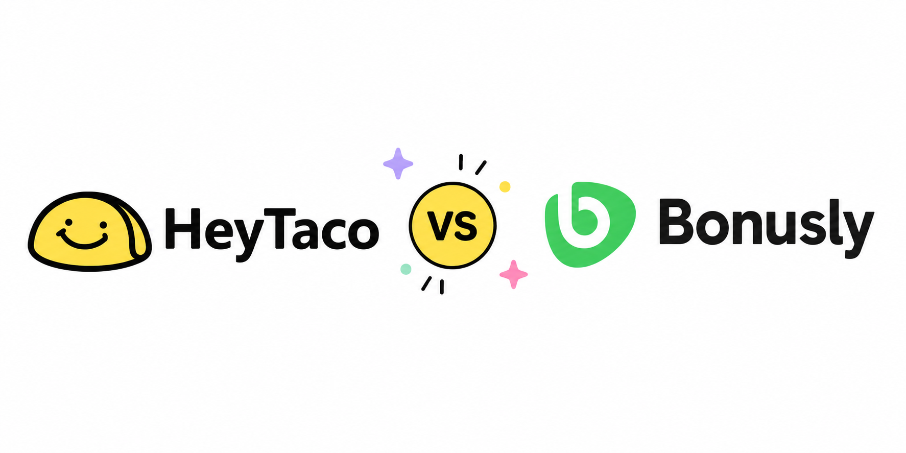 HeyTaco vs bonusly logos