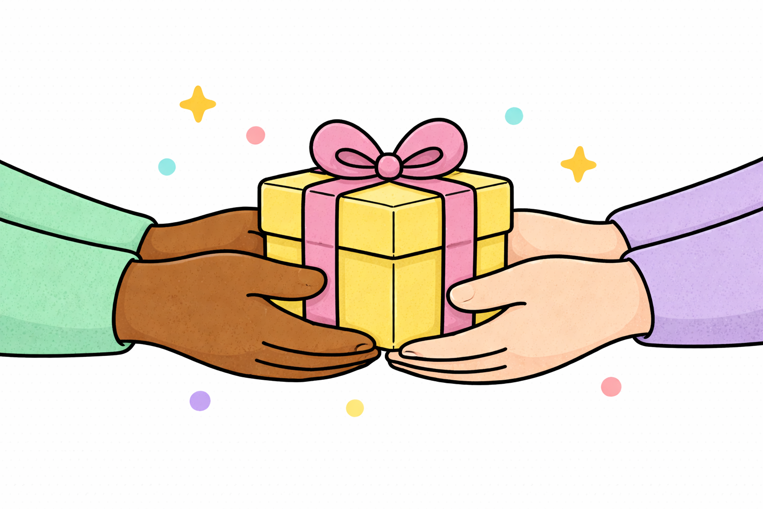 hands holding a gift