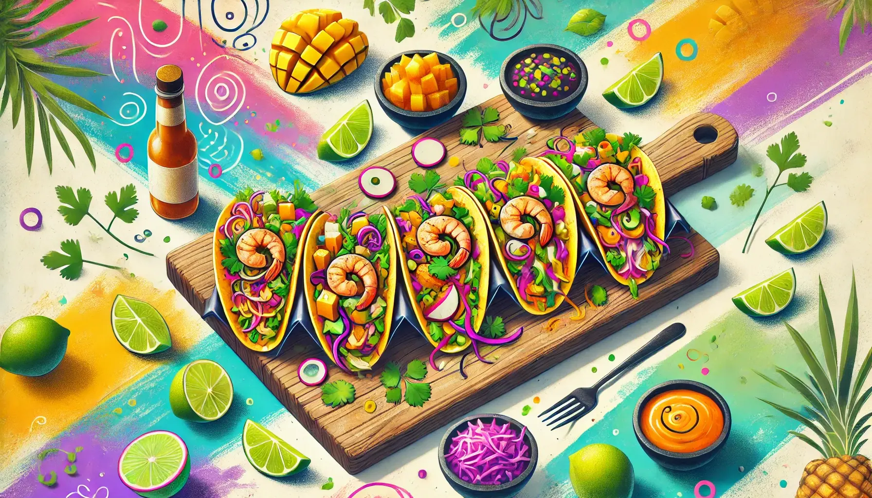 Five tacos